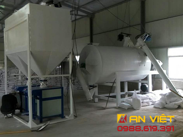 Máy sản xuất vữa khô bán tự động